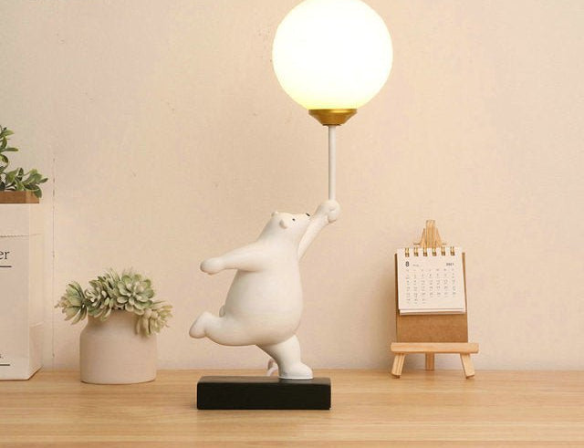 CuddleBear - Lampada da Tavolo con Design di Orsetto Carino e Luce Accogliente