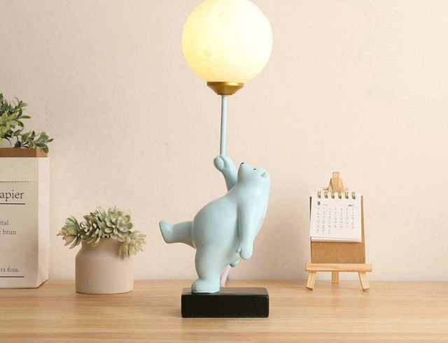 CuddleBear - Lampada da Tavolo con Design di Orsetto Carino e Luce Accogliente
