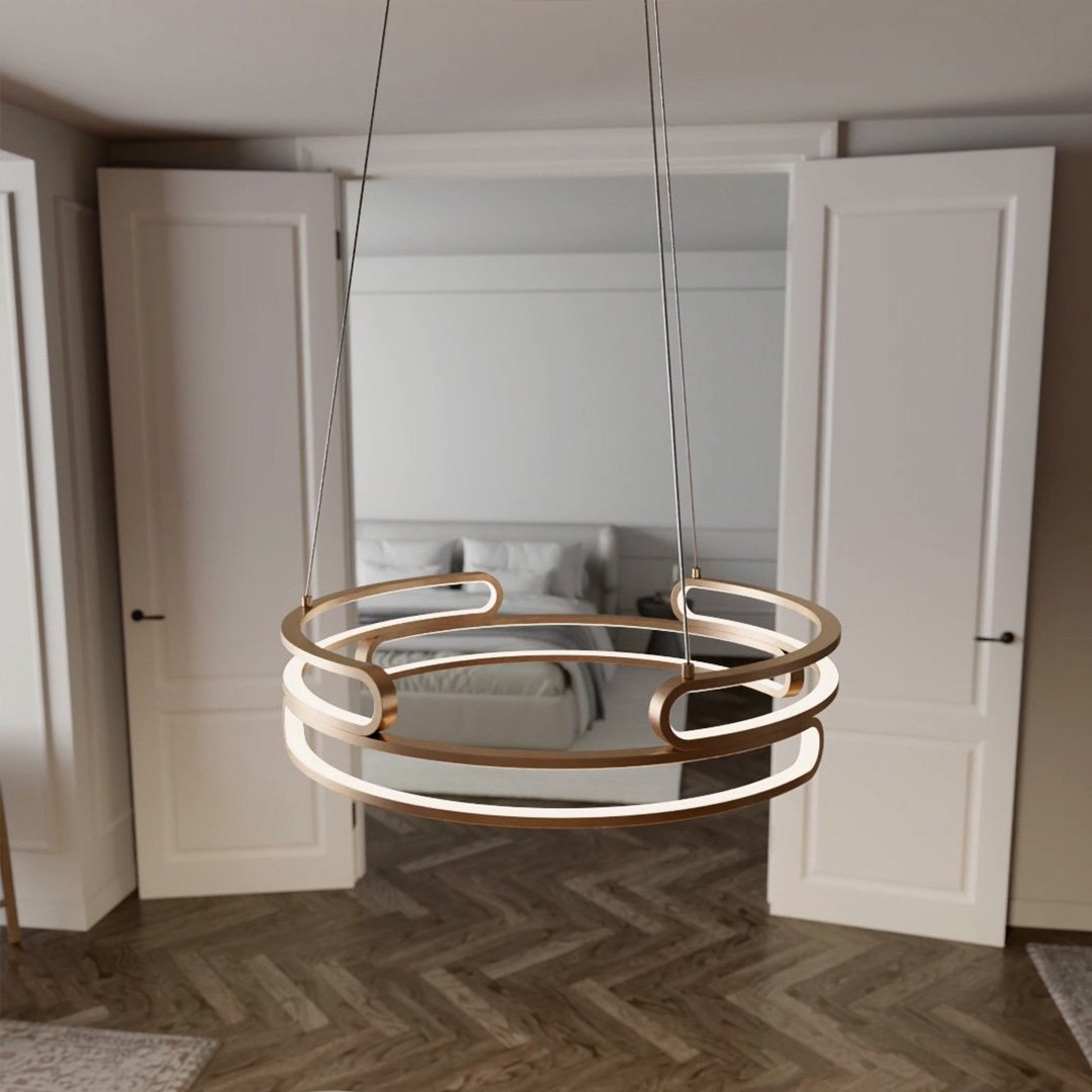 MetalAura - Lampe suspendue sophistiquée