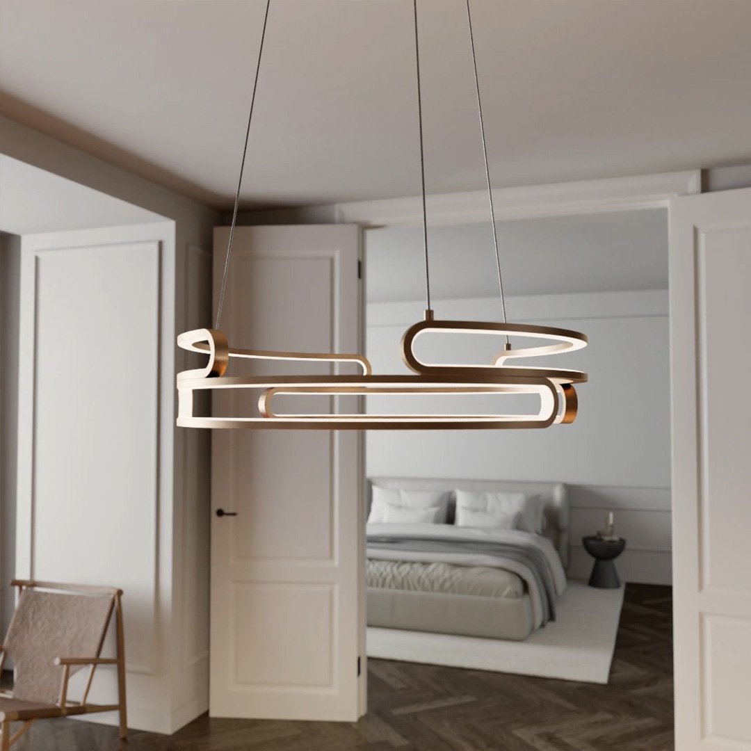 MetalAura - Lampe suspendue sophistiquée