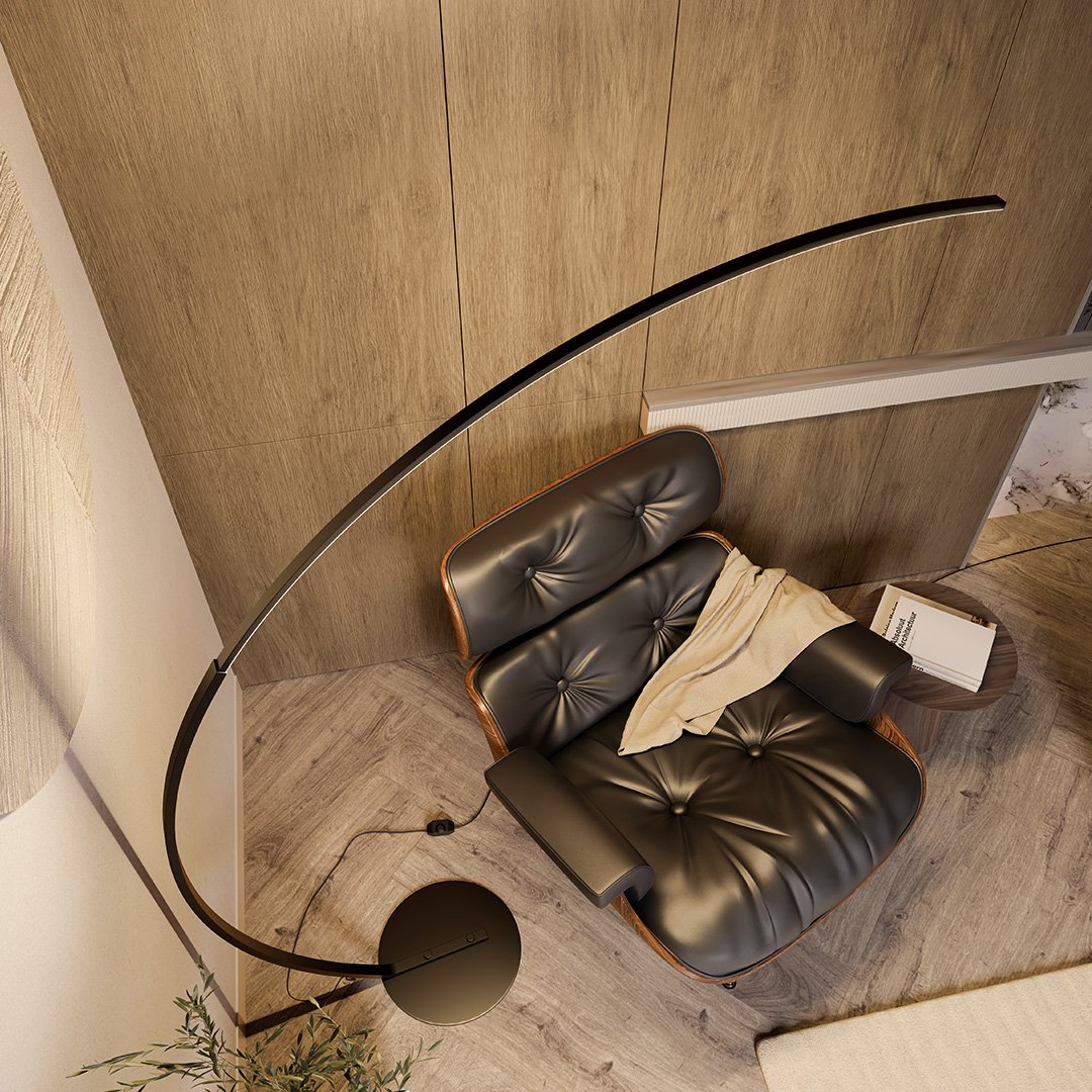 SwitchLume – Lampadaire LED avec interrupteur au pied