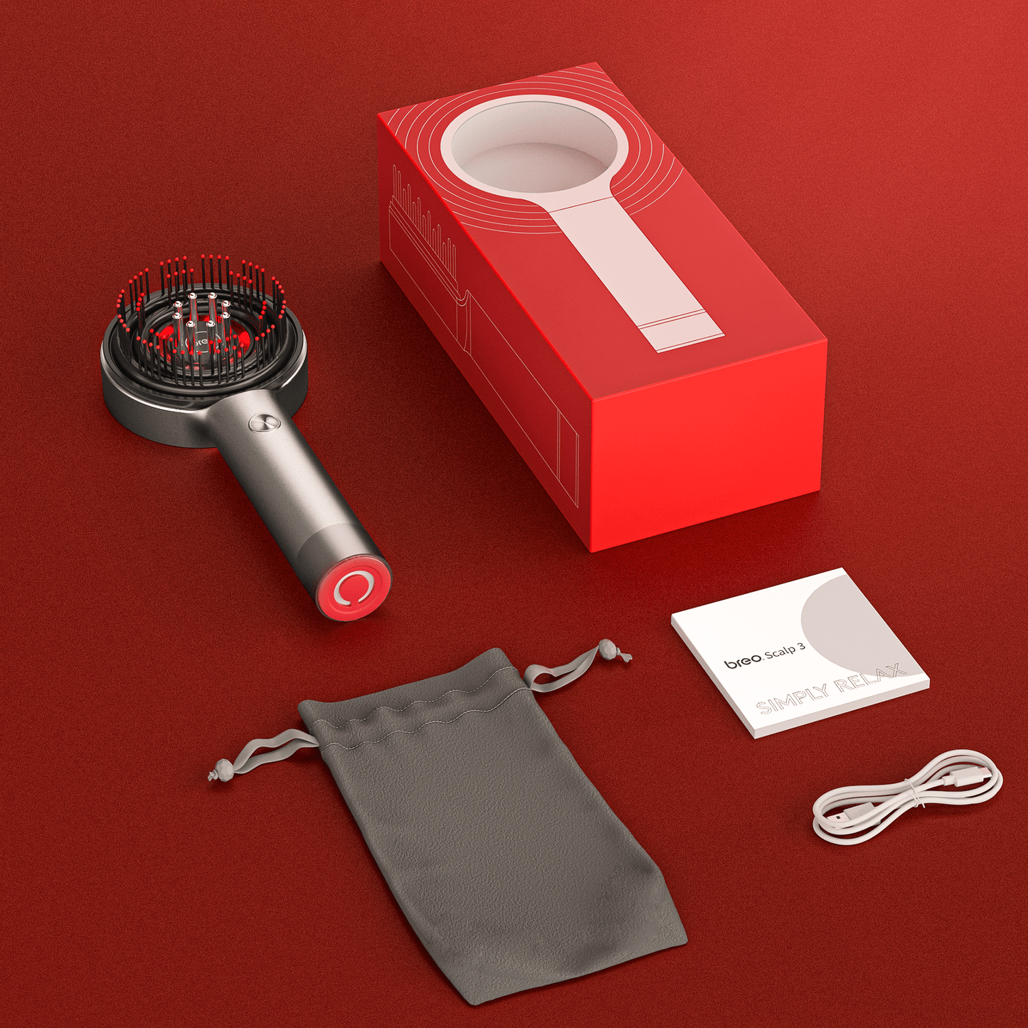 ScalpEase - Cepillo Masajeador Relajante para el Cuero Cabelludo