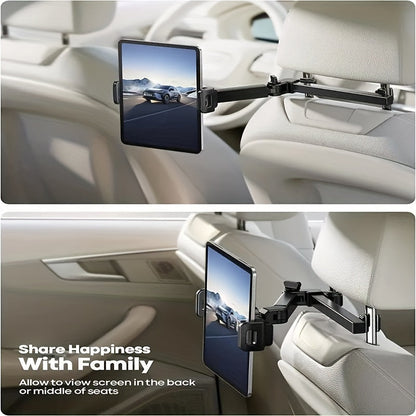 Adjustable Tablet Holder for Car Headrest - Fits 5 to 14 Devices, Secure and Versatile Tablet Stand for Travel-5