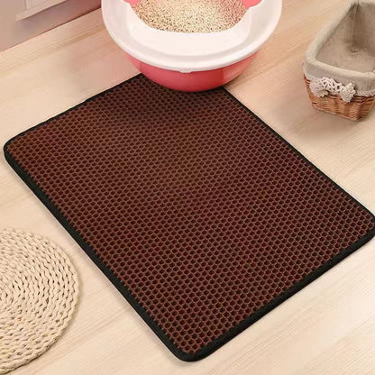 Soft Waterproof Cat Litter Mat – Easy to Clean Kitty Litter Box Floor Mat for Tidy Home-4