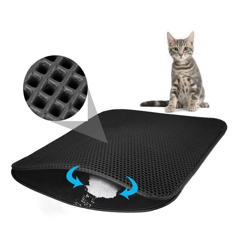 Soft Waterproof Cat Litter Mat – Easy to Clean Kitty Litter Box Floor Mat for Tidy Home-3