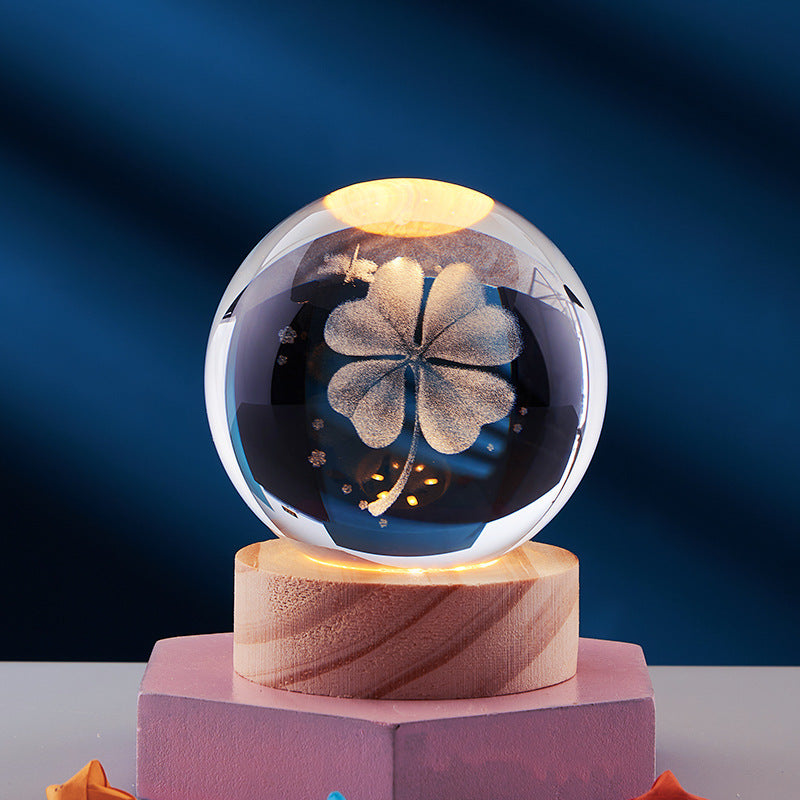 GleamSphere – Elegant 3D Night Lamp