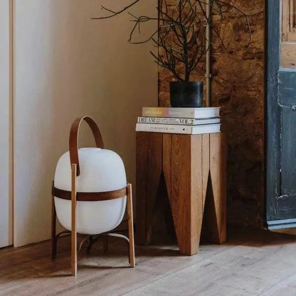 NatureLuxe - Drewniana Lampa Stołowa