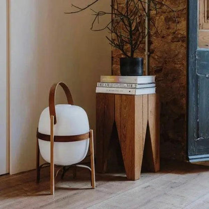 NatureLuxe - Drewniana Lampa Stołowa