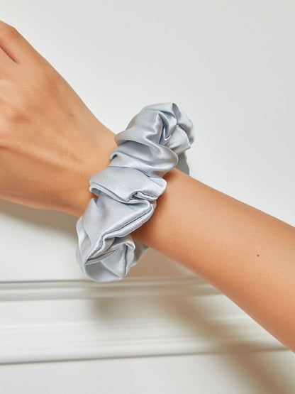 VelvetSilk - Midnight Silk Hair Scrunchies (3.5 cm)