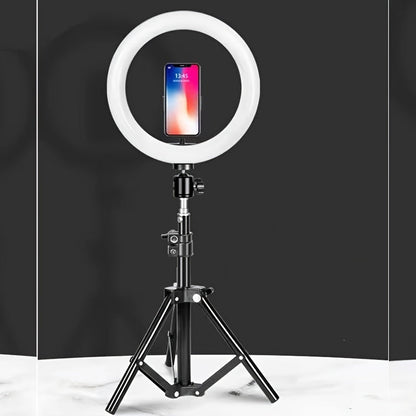 10-Inch LED Ring Light with Adjustable Tripod and Phone Holder - Ideal for Makeup, Photography, and Vlogging-2