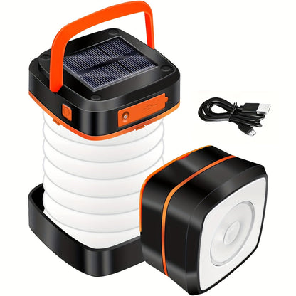 Rechargeable LED Camping Lantern - Compact Foldable Light for Outdoor Adventures and Emergencies-1