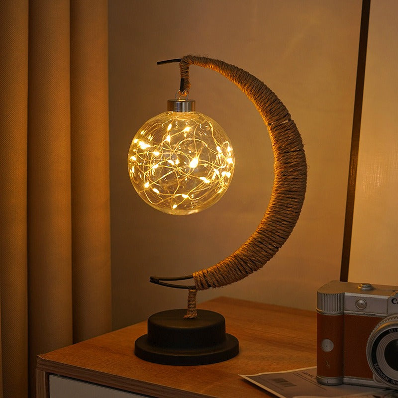 GlowLuna - Warm Glass Lunar Lamp