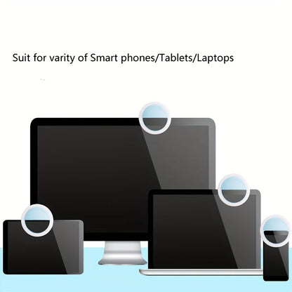 LED Selfie Ring Light with Rechargeable Battery – Perfect Circle Light for Makeup and Photography, Compatible with Phones and Computers-6