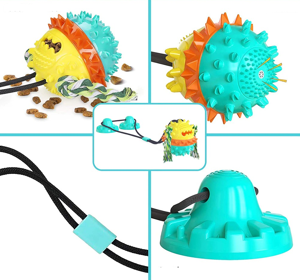 Interactive Self-Playing Pet Toy - Durable Dog Toy with Chew Bars and Rolling Balls for All Sizes, Promotes Dental Health-2
