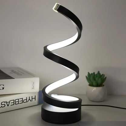 SpiralGlow - Elegant LED Lamp with Dimming Function