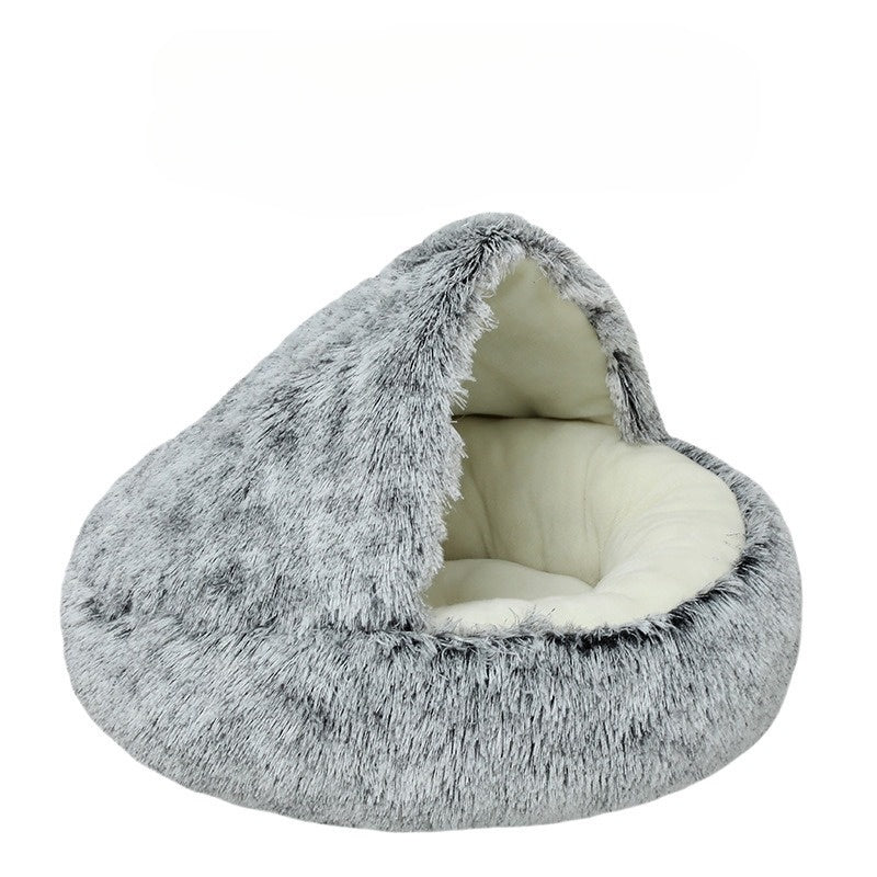 Variant image for CozyPaws - 2-in-1 Round Cat Bed & Winter Sleeping Bag for Ultimate Comfort-1