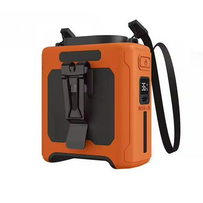 Portable Waist Fan with Power Bank and Flashlight