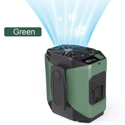 Portable Waist Fan with Power Bank and Flashlight