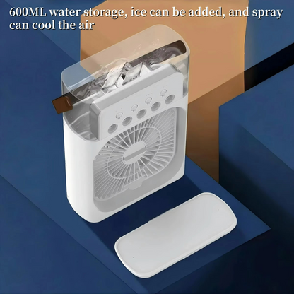 Ventilador de enfriamiento tres en uno pequeño enfriador de aire