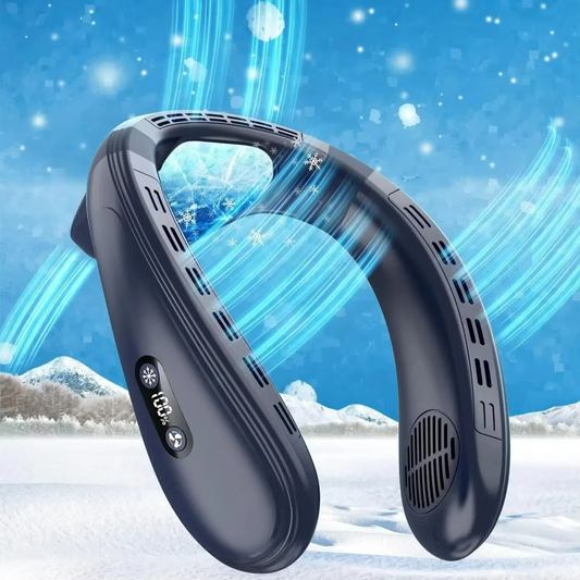 Ventilateur de cou portable extérieur à semi-conducteur rechargeable