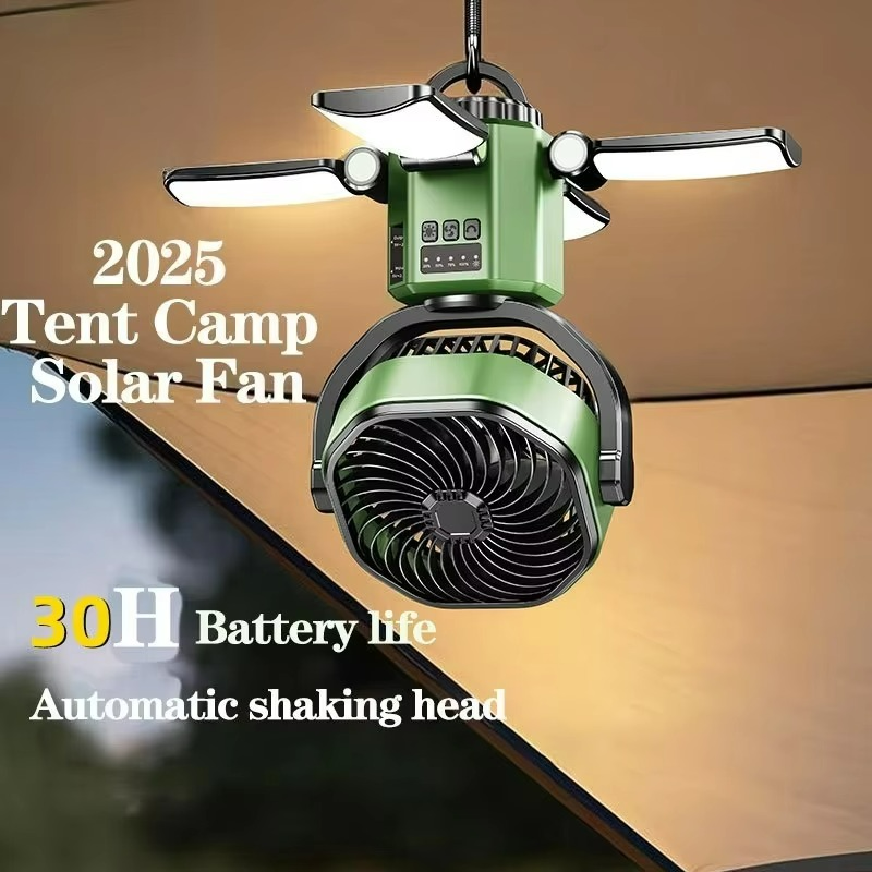 Ventilador de enfriamiento de aire ajustable para camping al aire libre