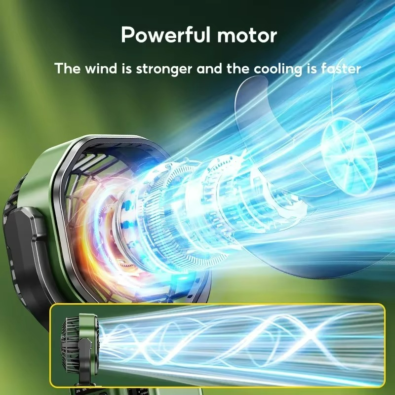 Ventilador de enfriamiento de aire ajustable para camping al aire libre