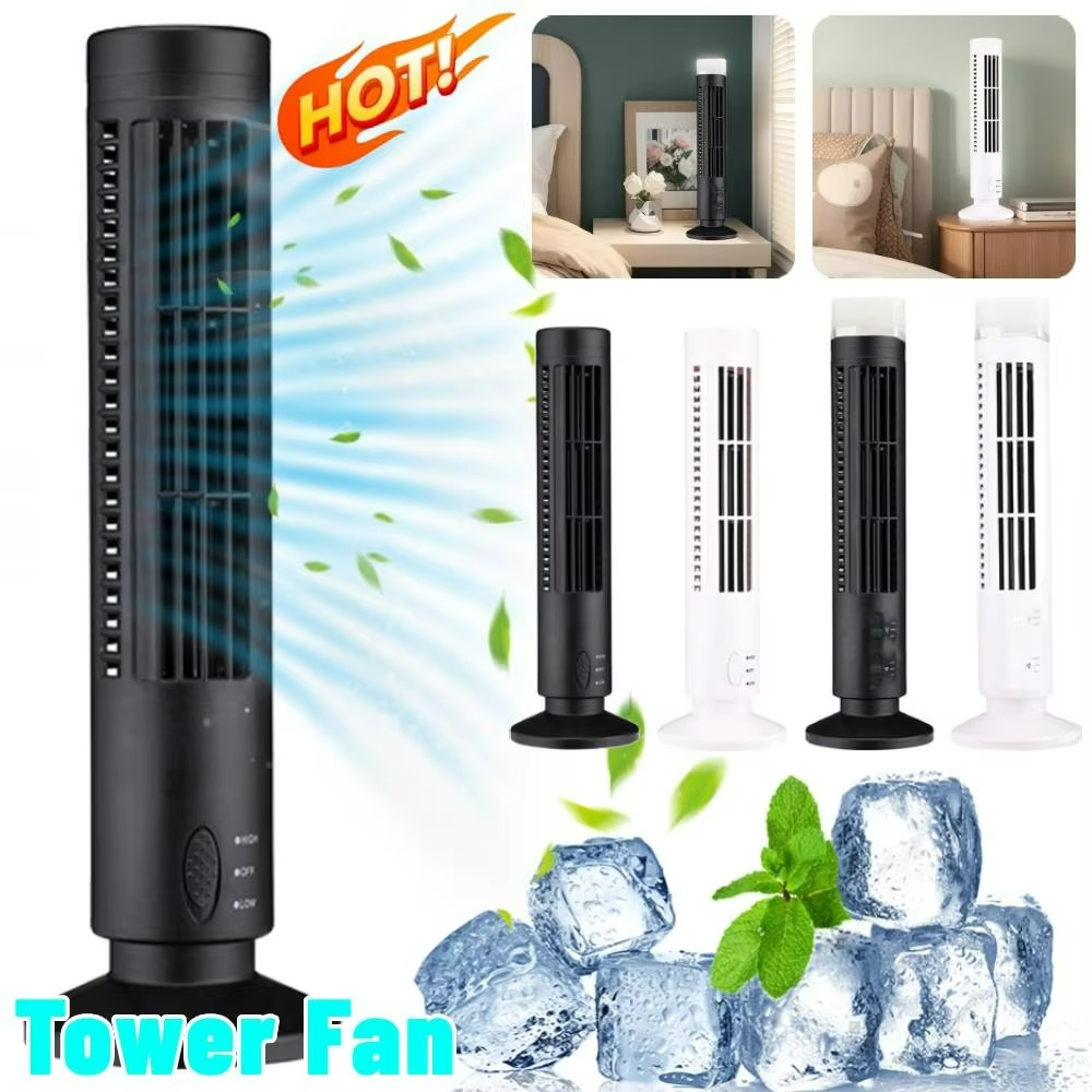 Bladeless Desktop Tower Fan Portable Electric Fan