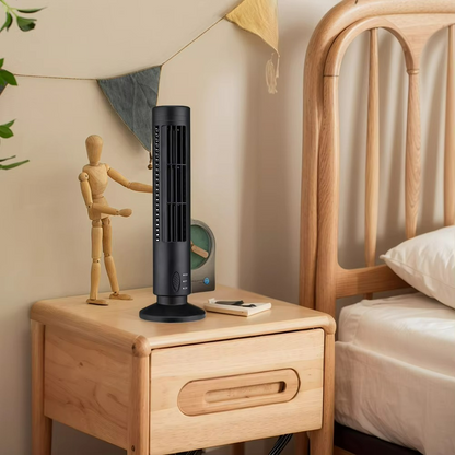 Bladeless Desktop Tower Fan Portable Electric Fan