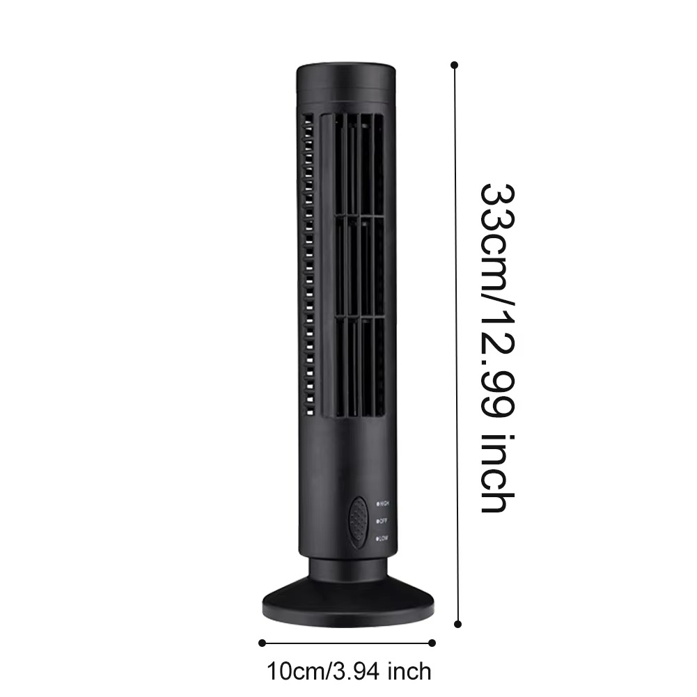 Bladeless Desktop Tower Fan Portable Electric Fan