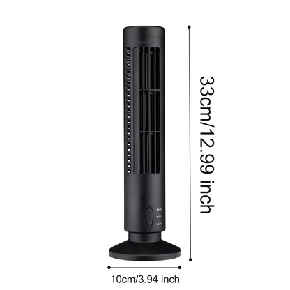 Bladeless Desktop Tower Fan Portable Electric Fan