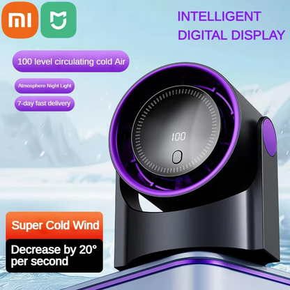 Wireless Portable Home Quiet Ventilator Desktop Digital Display Fan Air Cooler