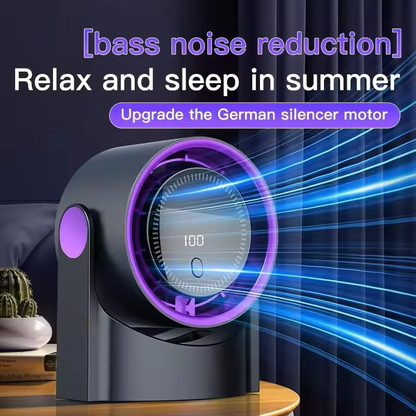 Wireless Portable Home Quiet Ventilator Desktop Digital Display Fan Air Cooler