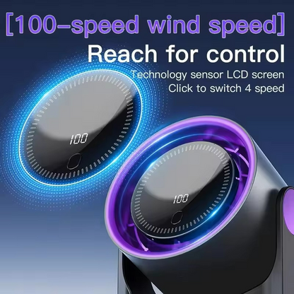 Wireless Portable Home Quiet Ventilator Desktop Digital Display Fan Air Cooler