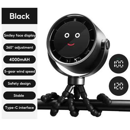 Rechargeable USB Charging Handheld Octopus Fan