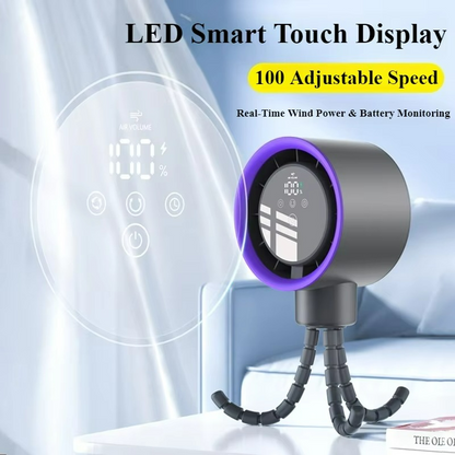 Rechargeable USB Charging Handheld Octopus Fan