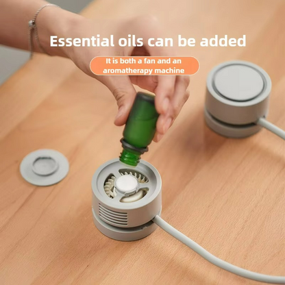 Mini USB Rechargeable Portable Neck Foldable Fan