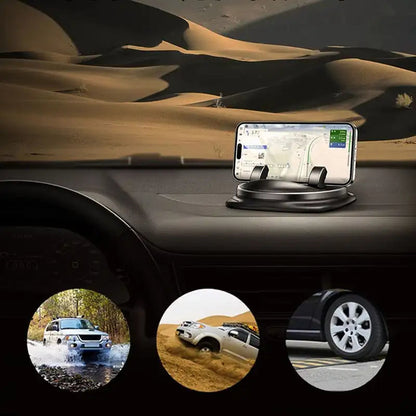 360° Rotating Car Phone Holder – Adjustable Dashboard and Air Vent Mount for Cell Phones 4-6.5 Inches-4