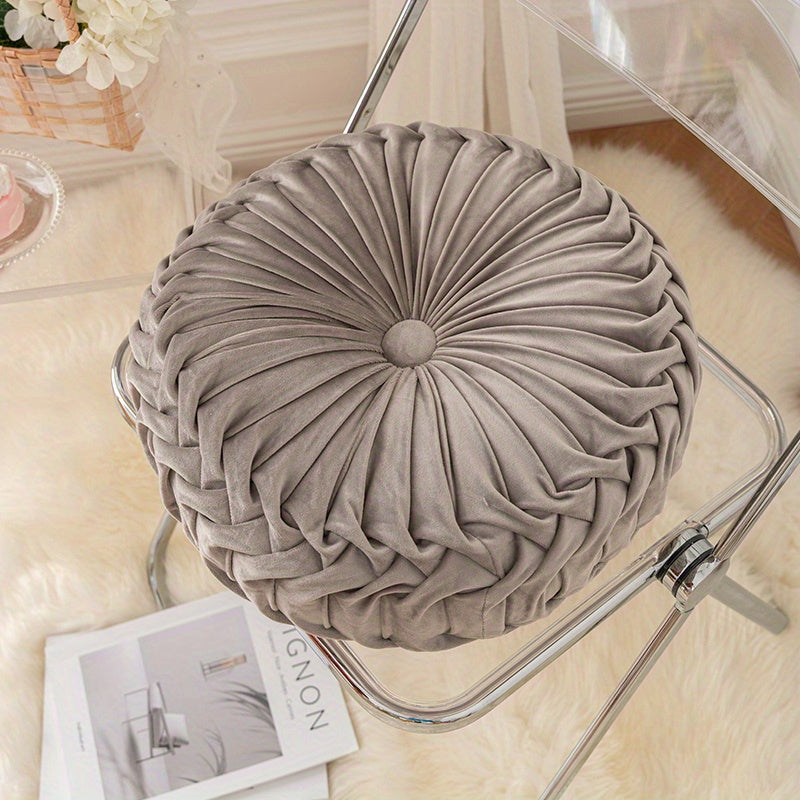 VelvetGlow - Coussin Rond Doux pour Espaces Confortables