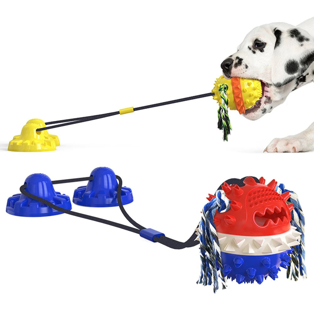 Interactive Self-Playing Pet Toy - Durable Dog Toy with Chew Bars and Rolling Balls for All Sizes, Promotes Dental Health-4