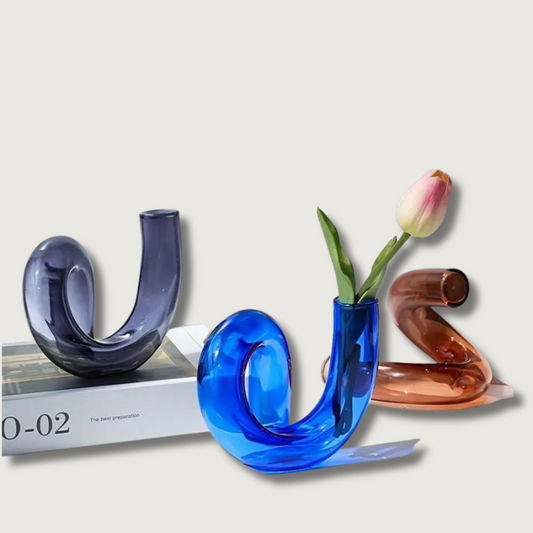 TimelessGlow - Fußvase aus Glas