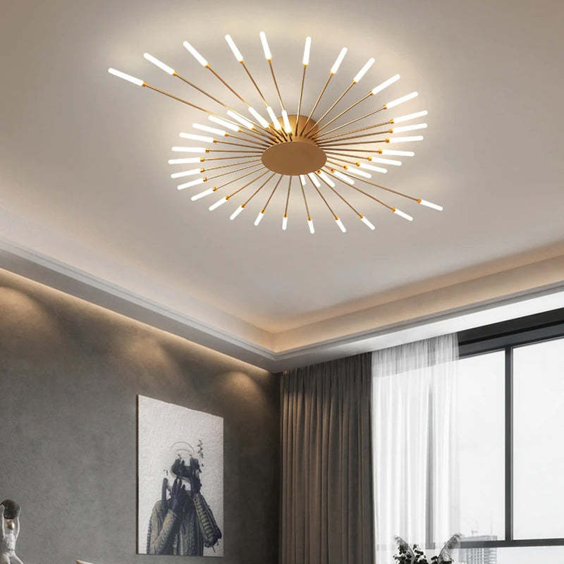 GlowHaven - Sleek Ceiling Lamp for Home Spaces