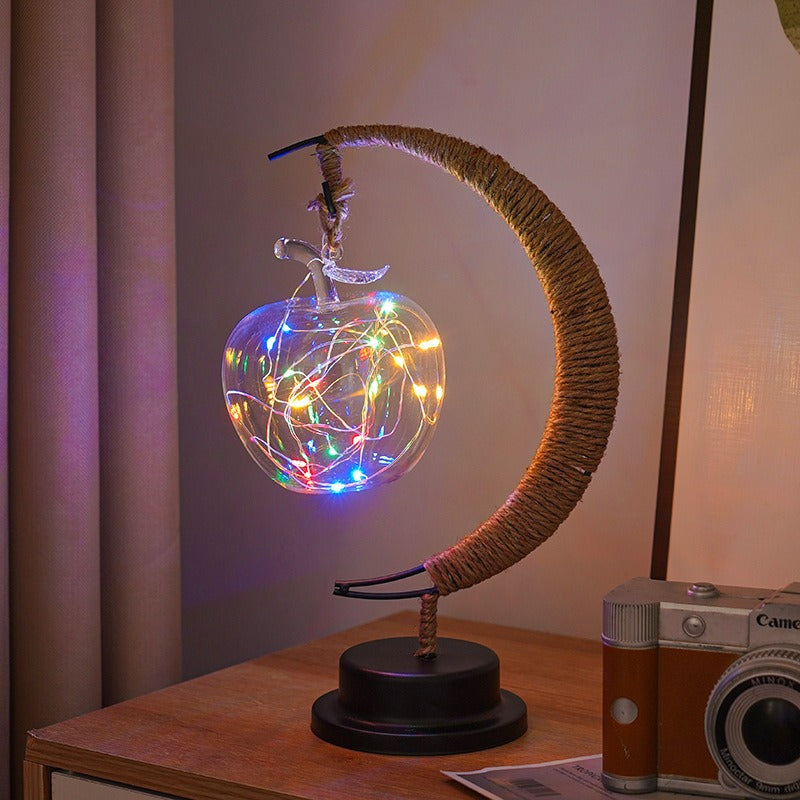GlowLuna - Warm Glass Lunar Lamp