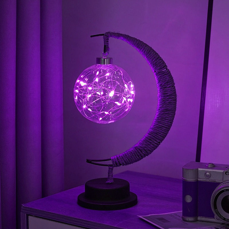 GlowLuna - Warm Glass Lunar Lamp