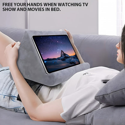 Adjustable Tablet Stand Holder with Soft Fabric Design for iPad and Tablets – Perfect for Reading and Movies-2