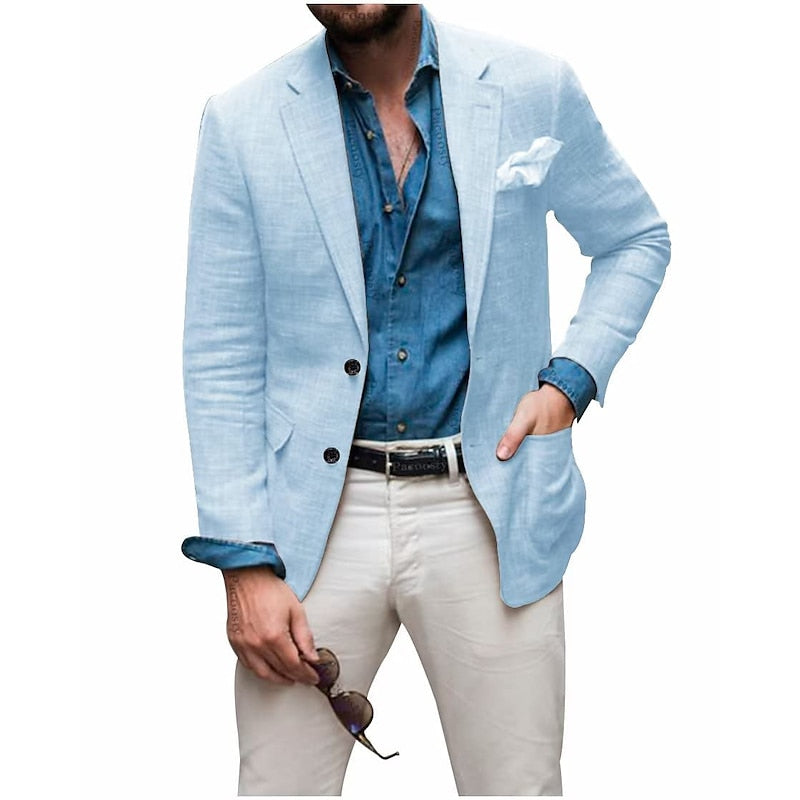 Variant image for Riggs - Men's Casual Linen Blazer Jacket for All-Season Comfort and Style-22