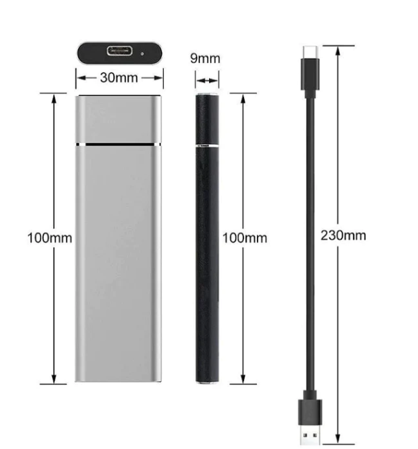 8TB Portable External Hard Drive with High Transfer Speed and Durable Aluminum Housing-5