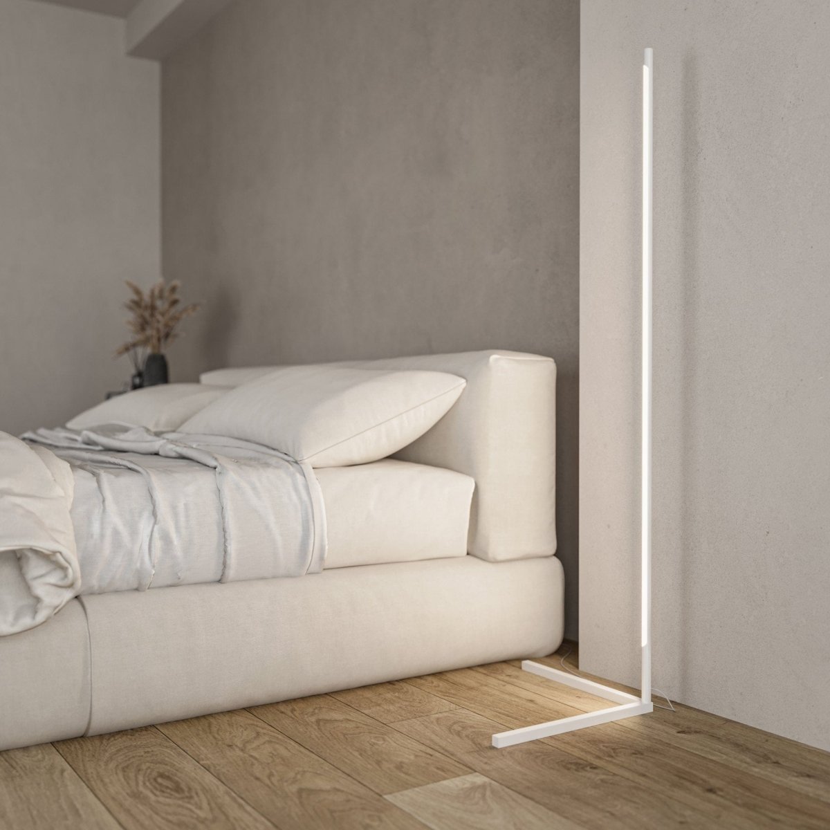 CubeLume – Lampa podłogowa LED z bezprzewodowym pilotem