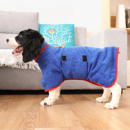 Dog Towel Robe for Dogs – Fast-Drying Adjustable Dog Dressing Gown, Comfortable and Stylish Bathrobe for All Sizes-1