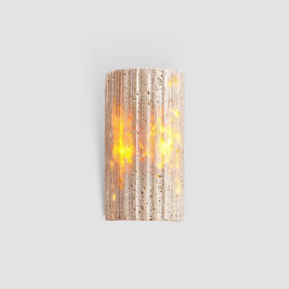 TravertineLuxe – Travertine Wall Lamp for Elegant Interiors