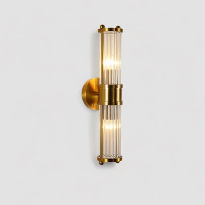 BrilluxGlow – Stylish Crystal and Brass Wall Light